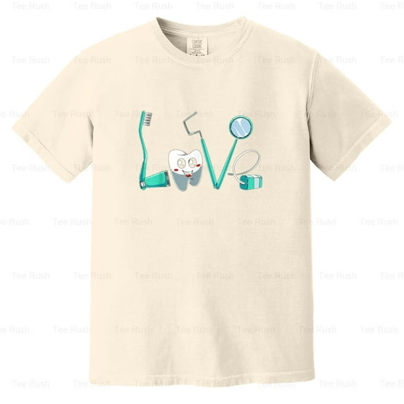 Cute Kawaiith Funny Dentist Dental Hygienist Gift Healthcare Humor, Comfort Color T-Shirt Unisex, up to 4XL