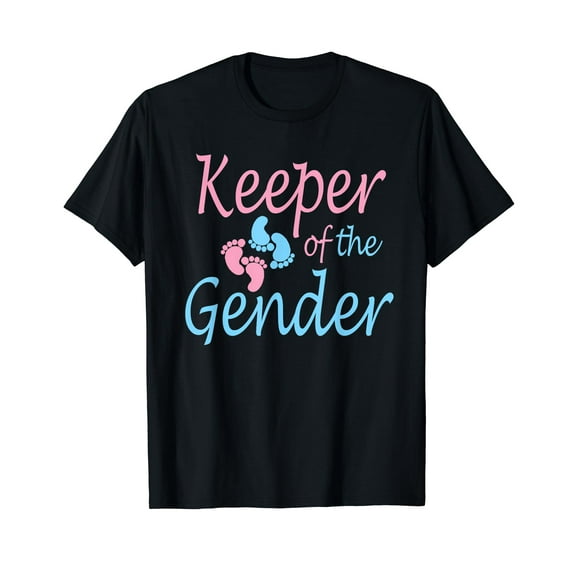Cute Keeper of Gender design - baby reveal party gift idea T-Shirt