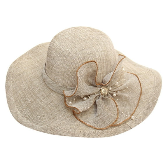 Cute Kentucky Derby Hats! Yigetop Tea Hat Party Fascinator Bridal Women's Wedding Baseball Caps Fascinators for Women Kentucky Derby Hats Khaki One Size