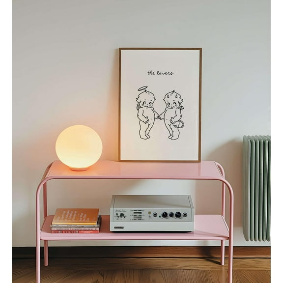 Cute Kewpie Poster, Preppy Wall Art, Girly Wall Posters, Vintage Cartoon Wall Art, Dorm Room Decor, Retro Trendy Wall Poster, Lovers Art Poster, Unframed Poster Size 8x12 F03.1.14l1815