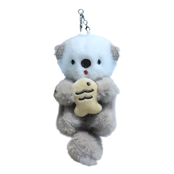 Cute Keychain Pendant Adorable Stuffed Animal Charm – Lightweight Plush Keychain for Kids and Adults for Backpack Purse or Keys