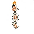 Cute Keychain Pendant GhostDoor Sign Decorations Happy Wooden Hanging