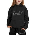 thumbnail image 1 of Cute Kid Girl Outfits Cute Print Long Sleeve Active Hoodie Pullover Sweatshirt Tracksuit Jogger Sweatpants Fall Kids 2pcs Outfits 110,3-4 Years, 1 of 4