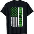 thumbnail image 1 of Cute Kidney Donor US Flag Art Kidney Transplant Green Ribbon T-Shirt, 1 of 4