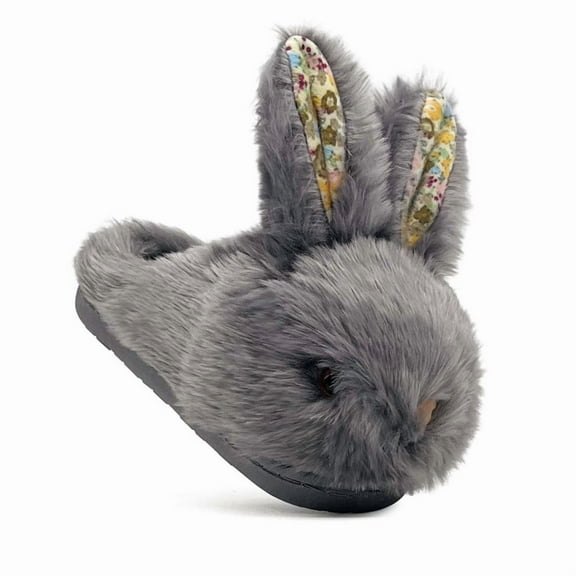 Cute Kids Bunny Slippers for Girls Boys, Soft Plush Non-Slip House Toddler Rabbit Warm Winter Slippers Indoor Outdoor