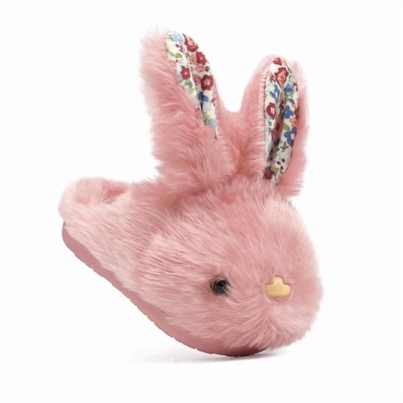 Cute Kids Bunny Slippers for Girls Boys, Soft Plush Non-Slip House Toddler Rabbit Warm Winter Slippers Indoor Outdoor