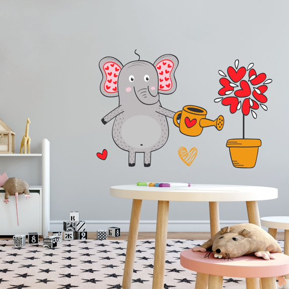 Cute Kids Cartoon Good Habits Learning Wall Stickers- Giant wall Decal for Nursery Room, Classroom, Playroom Art -Easy to Apply and Peel-Size : 20" x 14"