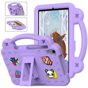 Cute Kids Case for Walmart Onn 8 Inch Tablet Case 2024 Model 100135923, EVA Rubber DIY Figures Handle Stand Lightweight Bumper Rugged Kids Friendly Case Cover for Onn 8 Inch Tablet, Lightpurple
