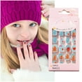 thumbnail image 1 of Cute Kids Christmas Nail Stickers - 24pc Patch Pack for Festive Manicure - Wearable for Children 24PCS, 1 of 4
