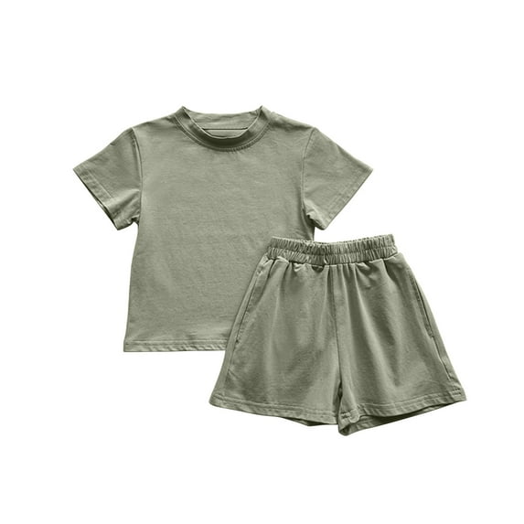 Cute Kids Clothes Girls 10-12 Summer Outfits Girls Summer Clothing Toddler Two Piece Set Valentine Girls Outfit Girls Athleisure Set