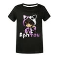 thumbnail image 1 of Cute Kids Girl Anime Kawaii T-Shirt Aphmaus Tops Tee Summer Clothes Causal Wear Shirt Short Sleeve T Shirts Age 4-13 Years, 1 of 2
