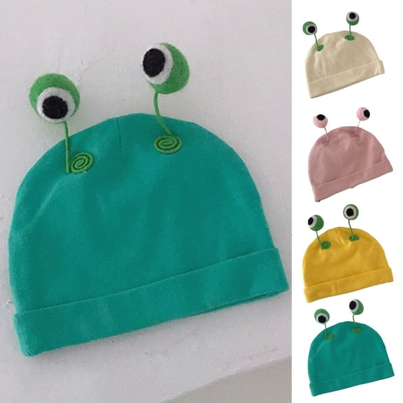 Cute Kids Hat Cap with Big Eyes Warm Boys Girls Baby Beanies Hats Cotton Born Baby Hat Toddler Infant Caps