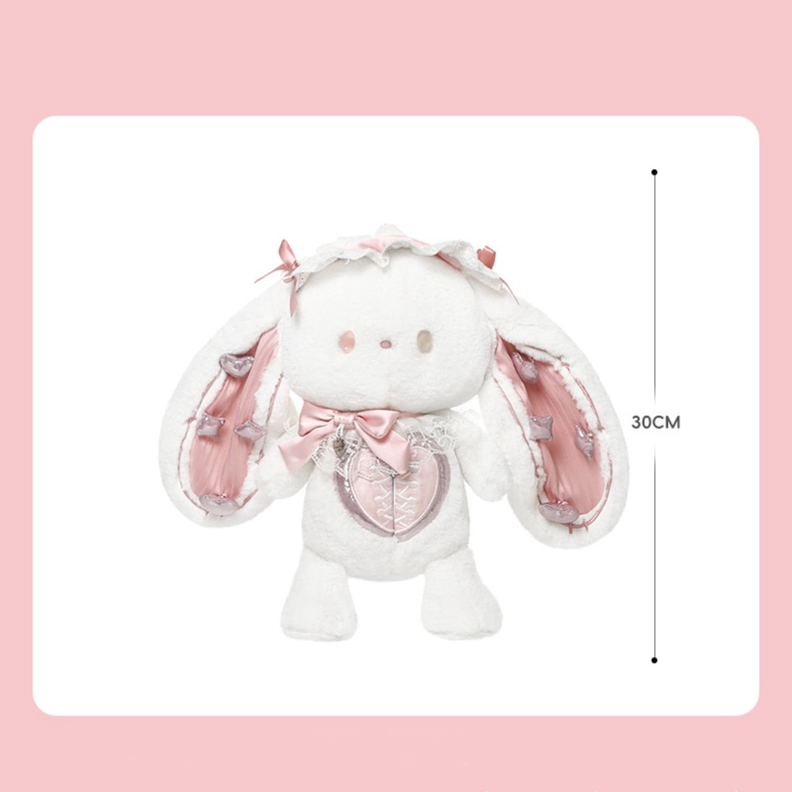 Cute King Rabbit Plush Toy Soft Stuffed Bunny Doll Crown Bunny Plush Gift