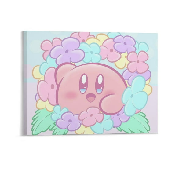 Cute Kirby Game Decorative Painting Canvas Wall Poster Art Picture Painting Gift Living Room Posters Bedroom Painting Decor