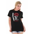 thumbnail image 1 of Cute Kiss Lips Perfect Love Quote Women's Plus Size Graphic Tee Brisco Brands 3X, 1 of 2
