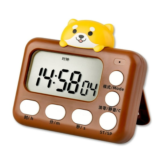 Cute Kitchen Timer Large LCD Display Digital Timer Backing Alarm Clock Countdown Timer Easily to Use