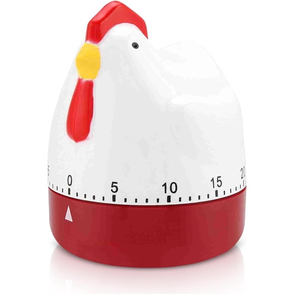 Cute Kitchen Timer, Mechanical Chicken Egg Timer 60 Minute Loud Alarm Manual Wind up Timer for Cooking Baking, Cute Animal for Classroom Home Kitchen, 2.5x3.2 Inch