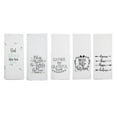 thumbnail image 1 of Cute Kitchen Towels Fun Dish Towels with Faith Blessed Theme Inspirational Quotes  5 Flour Sack Towels Cotton, 1 of 10