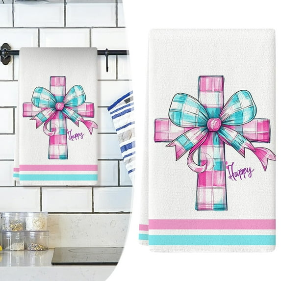 Cute Kitchen Towels Microfiber Hair Towel Cleaning Towels for Man Women Bathroom Decorative Towels Soft and Fluffy Face Towel Quick Dry Bath Towel Easter Towels 15.8x23.6 Inch (1Pcs)