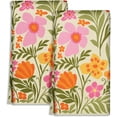 thumbnail image 1 of Cute Kitchen Towels Set of 2 - Dish Towels 18 x 26 Inch Microfiber Tea Towel for Home Decorative Strawberry Spring Summer Soft Reusable & Absorbent Aesthetic Vintage Design, 1 of 6