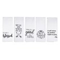 thumbnail image 1 of Cute Kitchen Towels Set Inspirational Dish Towels Fun Sayings Flour Sack Towels Cotton 16"x28" 5 Piece, 1 of 10