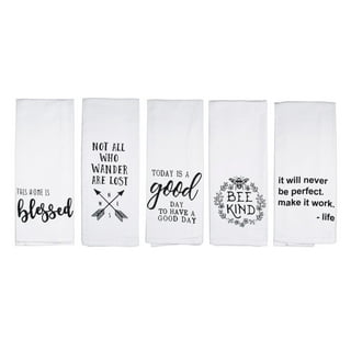 28x28 Flour Sack Towels - PRINTED Adult Humor 5-pack Flour Sack