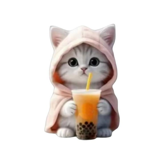 Cute Kitten Car Vent Clips, Cat #air# Vent Diffuser - Refillable Fresh Scented Car #air# Freshener (Blue) U5P8