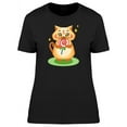 thumbnail image 1 of Cute Kitten Eating Lollipop T-Shirt Women -Image by Shutterstock, Female Small, 1 of 2