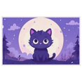 Cute Kitten Halloweenfeatured Antislip Door Mats Durable