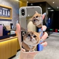 thumbnail image 1 of Cute Kitten Mobile Phone Case Apple 15pro Mirror Case Iphone14pm Mobile Phone Case Large Hole Protective Cover, 1 of 11