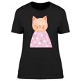 thumbnail image 1 of Cute Kitten On Star Blanket T-Shirt Women -Image by Shutterstock, Female Large, 1 of 2