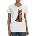 thumbnail image 1 of Cute Kitten Sits T-Shirt Women -SPIdeals Designs, Female 4X-Large, 1 of 4
