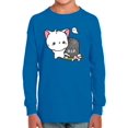 thumbnail image 1 of Cute Kitten W Ghost Long Sleeve Toddler -Image by Shutterstock,  5 Toddler, 1 of 4