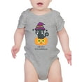thumbnail image 1 of Cute Kitten Witch Hat Bodysuit Infant -Image by Shutterstock,  24 Months, 1 of 4
