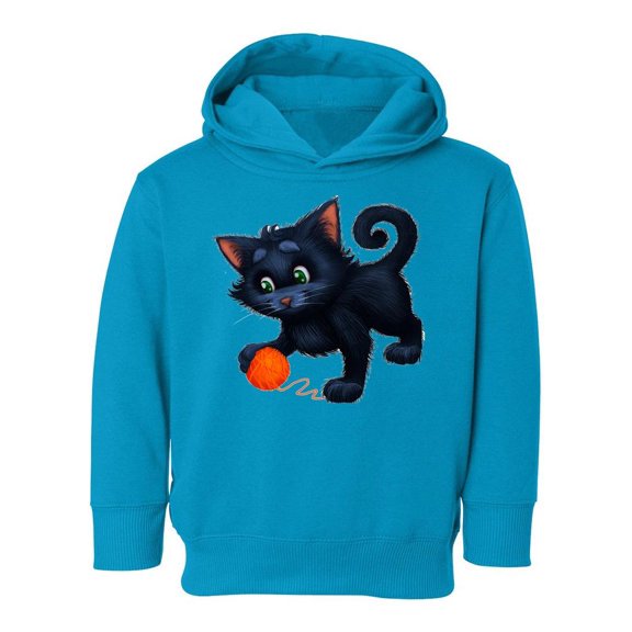Cute Kitten With A Ball Hoodie Toddler -Image by Shutterstock,  4 Toddler