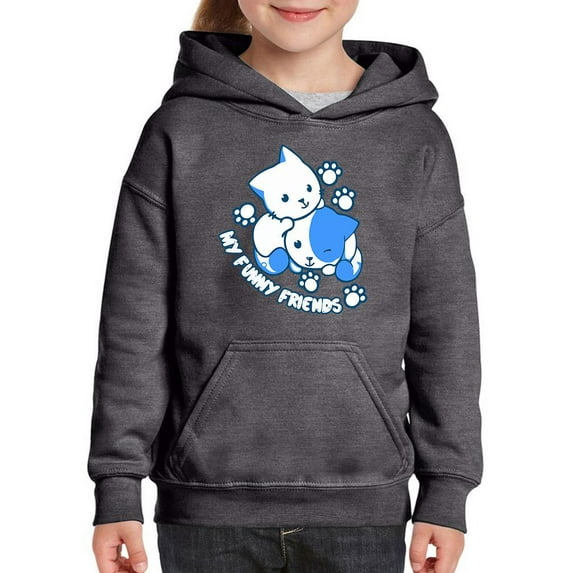 Cute Kittens Best Friends Hoodie Juniors -Image by Shutterstock, x-Large