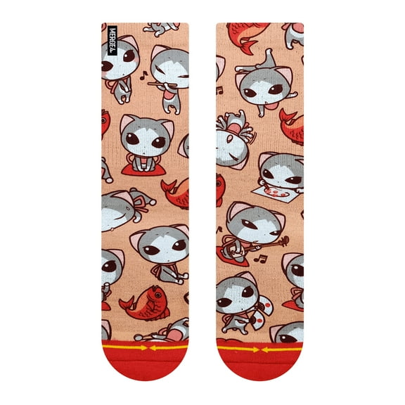 Cute Kitties MERGE4 Crew Socks With Art By Ryo Taniguchi