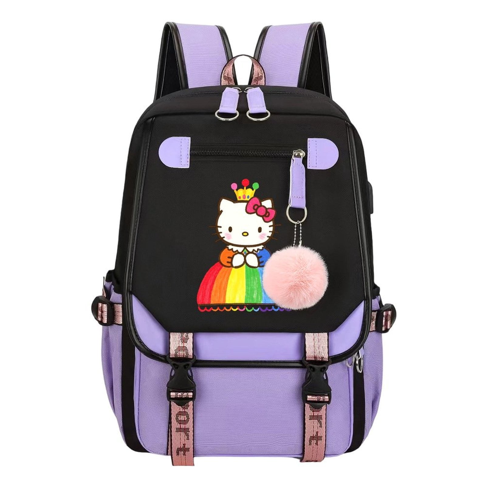 Cute Kittty Backpack Stylish Laptop Shoulders Backpack Large Capacity Cute Kittty Backpack Stylish Laptop Shoulders Backpack Large Capacity