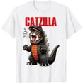 thumbnail image 1 of Cute Kitty Catzilla Cat Moms & Dads Unisex T-Shirt for Men Women Kids Toddler, 1 of 5
