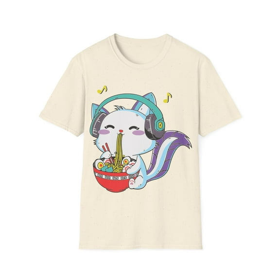 Cute Kitty Eating Ramen