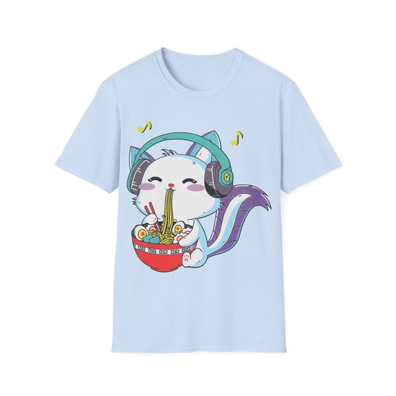 Cute Kitty Eating Ramen