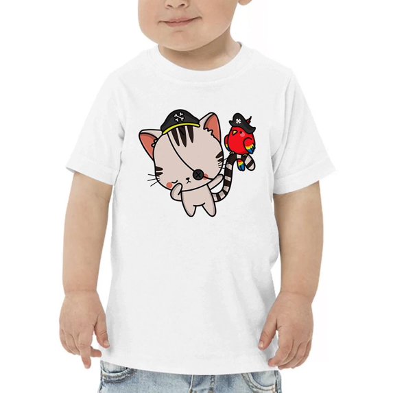 Cute Kittyboo In Pirate Costume T-Shirt Toddler -Image by Shutterstock, 5 Toddler