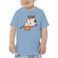 thumbnail image 1 of Cute Kittyboo In Pumpkin Costume T-Shirt Toddler -Image by Shutterstock,  2 Toddler, 1 of 4