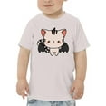 thumbnail image 1 of Cute Kittyboo In Vampire Costume T-Shirt Toddler -Image by Shutterstock,  5 Toddler, 1 of 4