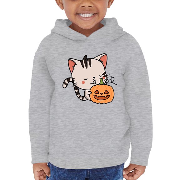 Cute Kittyboo Jack-O-Lantern Hoodie Toddler -Image by Shutterstock,  2 Toddler