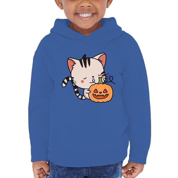 Cute Kittyboo Jack-O-Lantern Hoodie Toddler -Image by Shutterstock,  5 Toddler