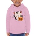 thumbnail image 1 of Cute Kittyboo Jack-O-Lantern Hoodie Toddler -Image by Shutterstock,  5 Toddler, 1 of 4