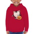 thumbnail image 1 of Cute Kittyboo Jack-O-Lantern Hoodie Toddler -Image by Shutterstock,  5 Toddler, 1 of 4