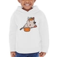 thumbnail image 1 of Cute Kittyboo Pumpkin Costume Hoodie Toddler -Image by Shutterstock,  4 Toddler, 1 of 4