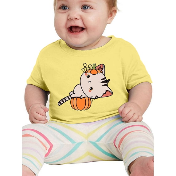 Cute Kittyboo Pumpkin Costume. T-Shirt Infant -Image by Shutterstock, 24 Months